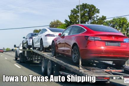 Iowa to Texas Auto Shipping