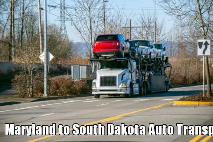 Maryland to South Dakota Auto Transport