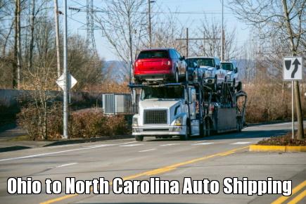 Ohio to North Carolina Auto Shipping