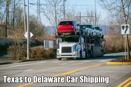 Texas to Delaware Car Shipping